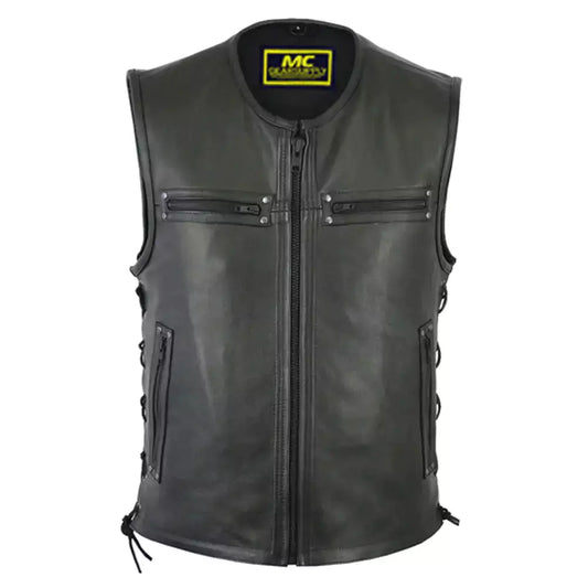 Men's Zipper Front Single Back Panel Concealed Carry Vest MC20146