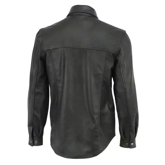 Men's Premium Lightweight Leather Shirt MC10106