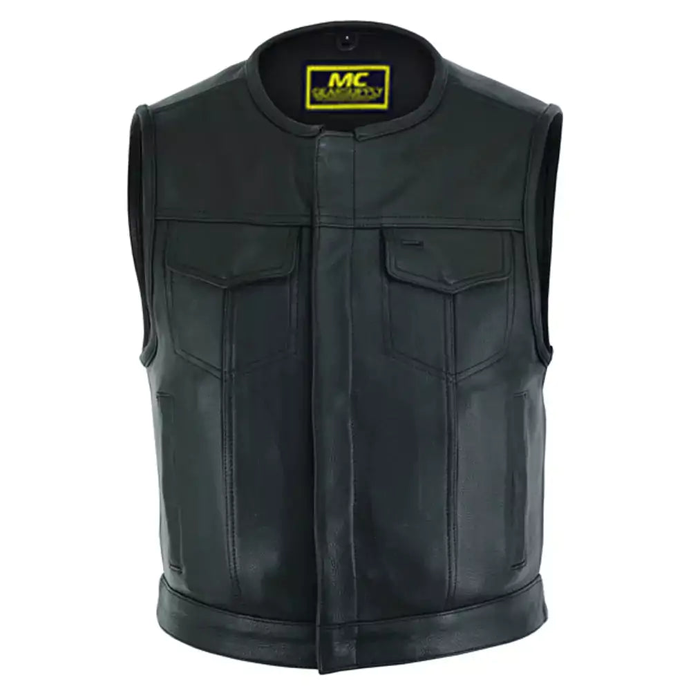 vicking breathable motorcycle vest mens black leather motorcycle vests for sale