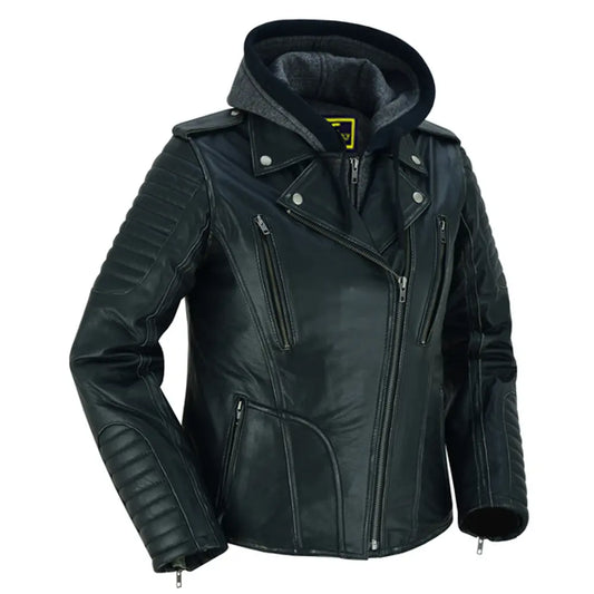 MC30116 WOMEN’S MC JACKET WITH RUB-OFF FINISH