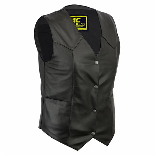 MC40102 WOMEN'S CLASSIC PLAIN SIDE VEST