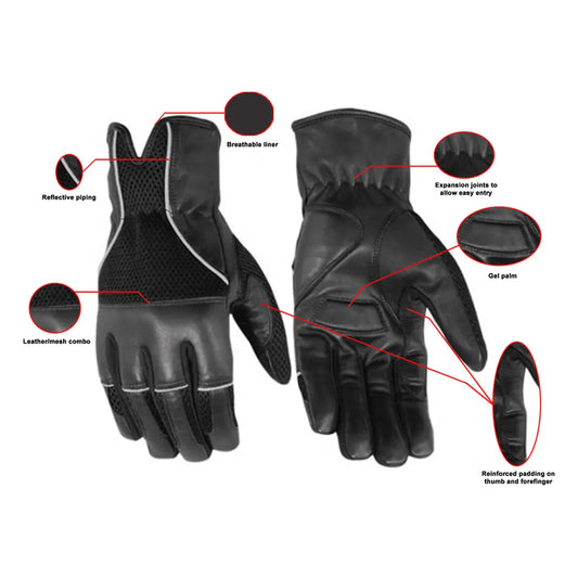 MC60128 LEATHER - MESH SUMMER GLOVE