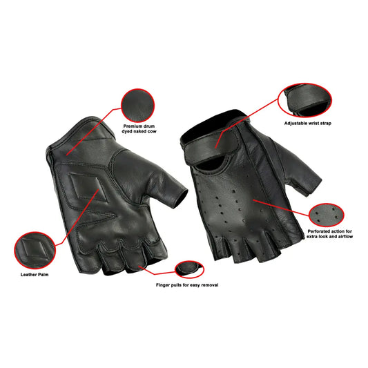 MC60113 PREMIUM FINGERLESS CRUISER GLOVE