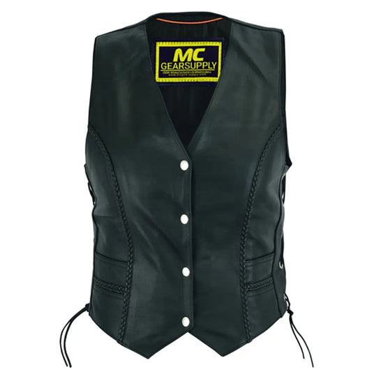 MC40104 WOMEN'S BRAIDED VEST